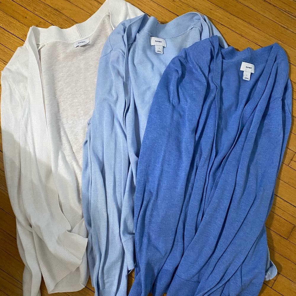 BUNDLE of 3 Old Navy Cardigans 💙🤍